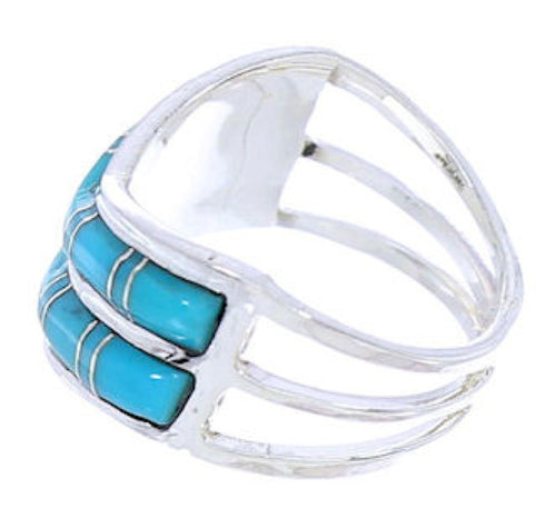 Sterling Silver Southwest Turquoise Ring Size 6-1/4 GS73794